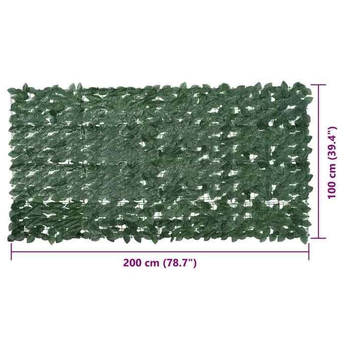 VidaXL Balcony Screen with Leaves, Privacy Screen, Privacy Fence, Garden Privacy Screen, 367841