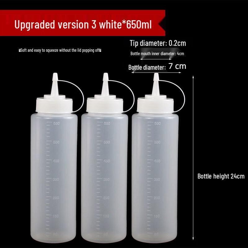 ZISIZ Plastic Squeeze Sauce Bottle