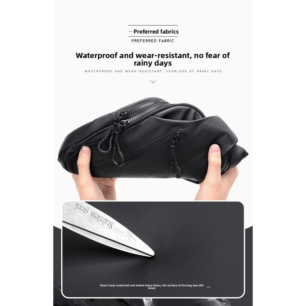 Herren Brusttasche, Trendige und Modische Umhängetasche, Schlicht und mit großem Fassungsvermögen, Vielseitig für den täglichen Arbeitsweg, Herren Tasche