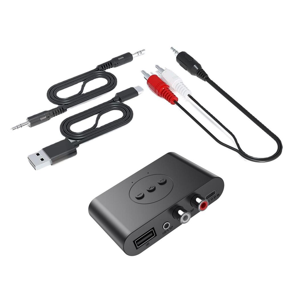 NFC Bluetooth 5.3 Music Receiver & Hands-free Car Speaker with USB Flash Drive Support