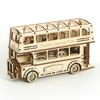 Cross-border New 3D Three-dimensional Jigsaw Puzzle Assembled Toys DIY Creative Wooden Double-decker Bus Toys Puzzle
