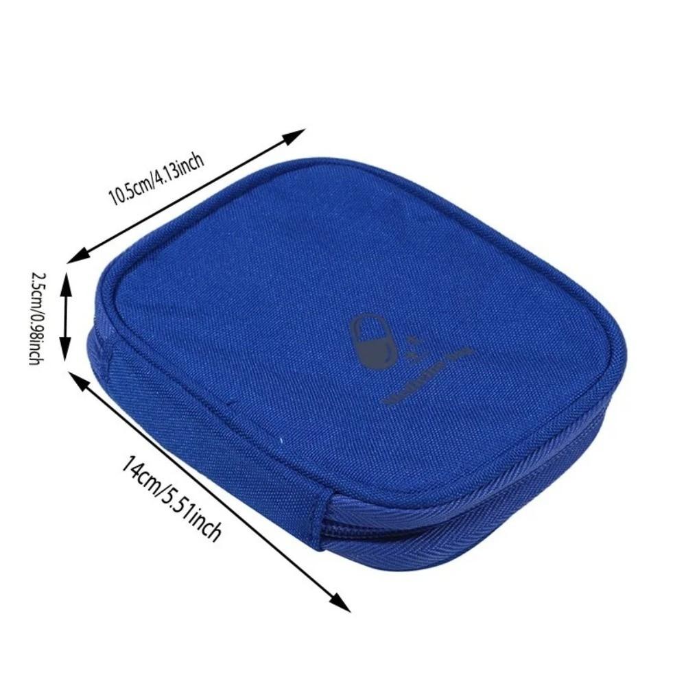 Soft Portable First Aid Medicine Bag Waterproof Durable Drug Storage Pouch Mini Pills Package Container Outdoor