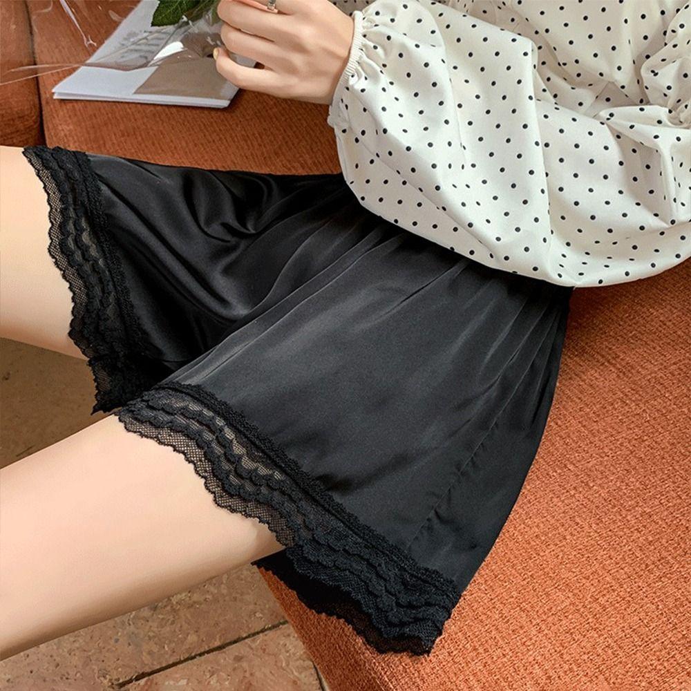 Elastic Safety Short Pants Soft Petticoat Underpants Fashion Lace Underwear Women Girls