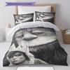 Where the Wild Things Are Pattern Bedding,Quilt Set Quilt Cover Pillowcase Home Birthday Gift(1 * Duvet Cover + 2 * Pillowcase, Without Core)
