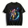 Anime Girl Group Graphic T-Shirt Cool Street Style Loose Casual Unisex Top For Teens Adults Pure Cotton T-shirt