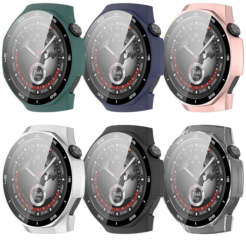Teljes Védőtok Huawei Watch GT 5 pro 46mmhez Képernyővédő Tok GT5 pro 46MM Borító pc 2in1 Héj+edzett üveg Fólia