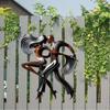 1 ud., Pareja Bailando Arte Metálico Decoración de Pared, Escultura de Pared Metálica de Baile, Decoración de Pared Mural Metálico de Baile, Hogar Patio Balcón