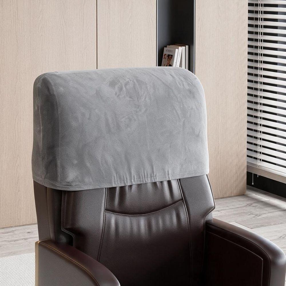 Dust-proof Chair Backrest Protector Velvet Elastic Chair Back Cover Office Chair