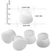 32pcs Silicone Chair Leg Tip Protective Covers Furniture Non-Slip Extendable Round Cap - Yunstore