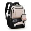 Matching Color Trendy Nylon Travel Backpack Lightweight Schoolbag Gift Kids