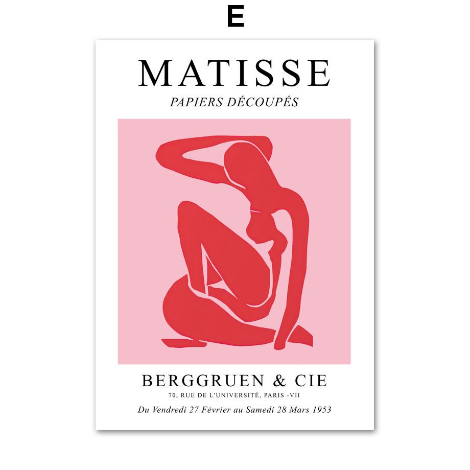 Pink Flower Market Matisse Bauhaus Fruit Wall Art Canvas Painting Nordic Posters And Prints Wall Pictures For Living Room Decor