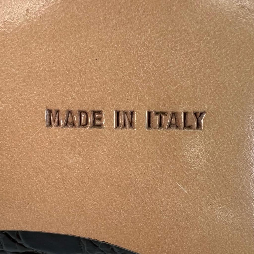 Ausgezeichnete Salvatore Ferragamo Pumps VARA Vara Schleife Braun Krokodil Damen 5 Gebraucht