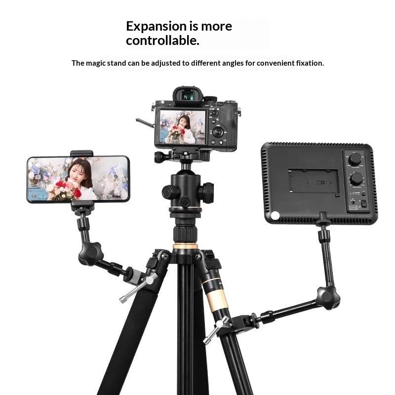 7 Inch Or 11 Inch Articulating Magic Arm + Super Clamp For Rig Camera To Lcd Monitor, Led Video Light Camera Accessories