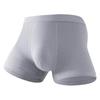 Men's Seamless Mid-Rise Cotton Boxer Briefs - Breathable, Solid Colors, Plus Size