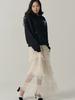 Sorry, Too Much Love Petricia Layered Sha Frill Long Skirt_Cream