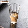150ml High-end Flower Petal Glass Tea Pitcher Retro Heat-resistant Cha Hai Household Justice Cup Teaset Collection Accessories