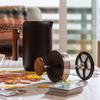 Fellow Clara French Press Coffee Maker Pot Pitcher [Official Manufacturer] [] (Black + Walnut)