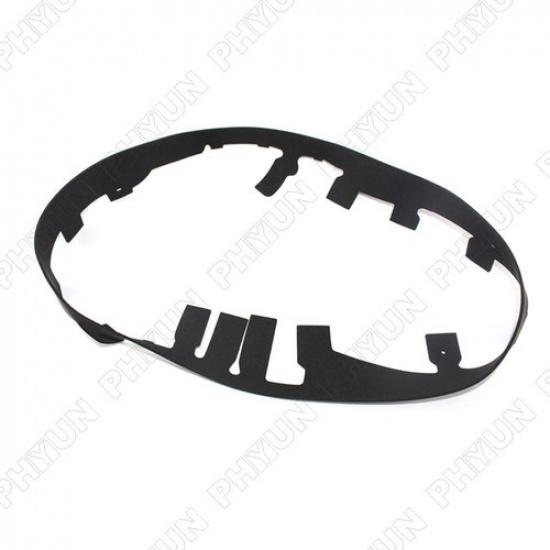 2PCS Headlight Lens Trim Gaskets Black Rubber LH & RH For Corvette C6 2005-2013