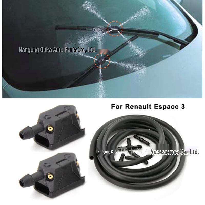 Adjustable 4-Hole Spray Nozzle for 8mm/9mm Modified Car Windshield Wipers