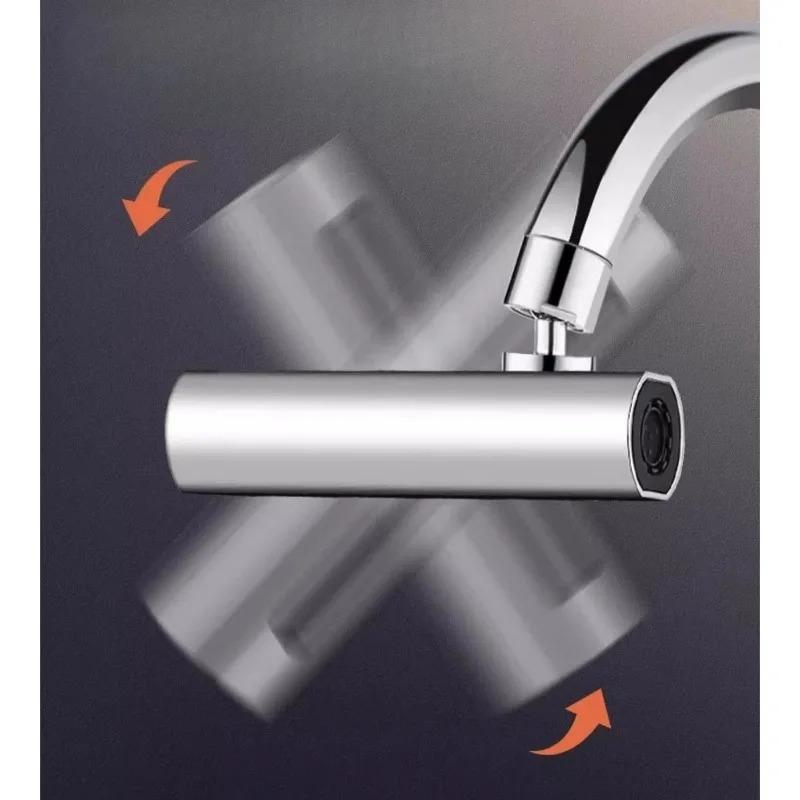 New 3/4 Gear Tap Extender Rainfall Sink Mixer Waterfall Kitchen Faucet Universal Swivel Spout Sprayer Bathroom Basin Water