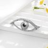 Decoration Rhinestone Eye Brooches Crystal Pendant Banquet Clothes Pin Devil Eye Brooch Pin  Gifts