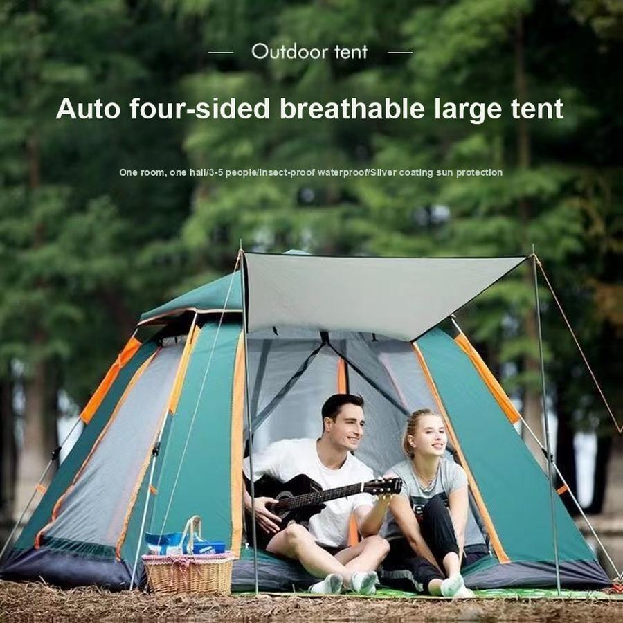 Tent Outdoor Camping Family Picnic Travel Sunshade Folding Shade Portable Automatic Rainproof Leisure