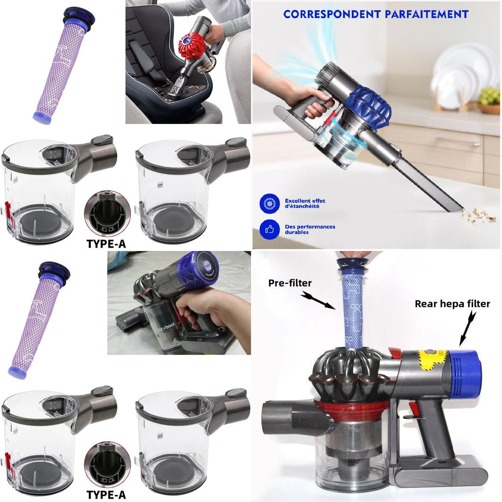 Für Dyson V6 Typ A Staubbehälter mit Zyklon-Auffangkappe für den Hausgebrauch