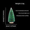Mini Artificial Christmas Trees With Snow Frosted Finish Wooden Bases For Tabletop Decor Holiday Party Home Diy Crafts