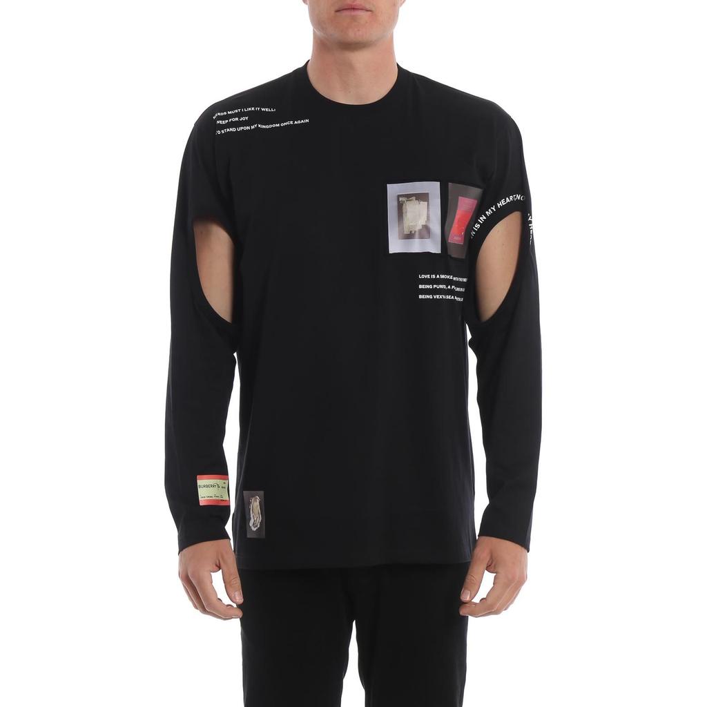 Burberry Sweatshirts Men's Black Crew Neck Moderate Other 4558661