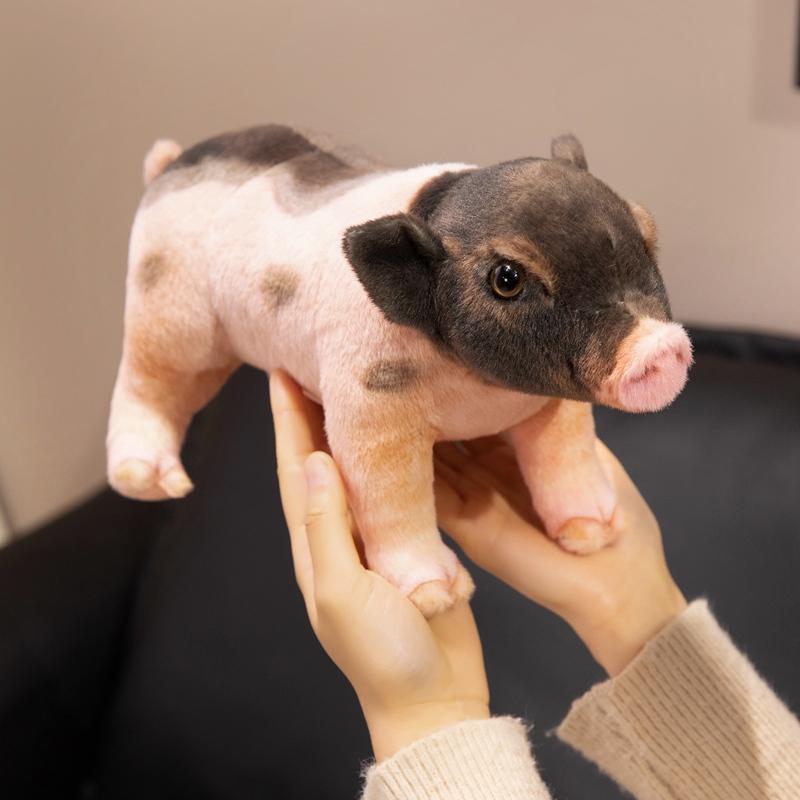 Realistisch Poedel Mopshond Puppy Pluche Speelgoed Miniatuur Cavia Knuffelhondje Schattig Pluizig Huisdier Voor Kamerdecoratie Kinderverjaardagscadeau