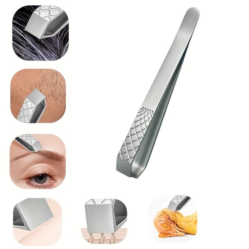 Xiaomi High-Quality Stainless Steel Finger Grip Tweezers Specialized for Hair Removal Slant Tip Eyebrow Tweezers Beard and Hair Remove