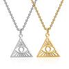 Eye of God Pendant Necklace for Women Men Amulet Stainless Steel Jewelry Gift Wholesale