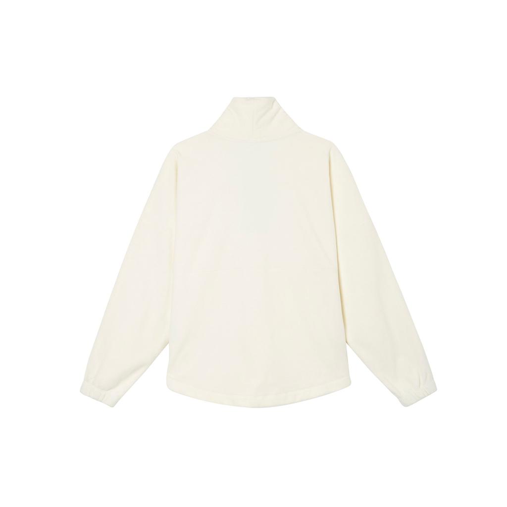 Nike Therma-FIT One Loose V-Neck Fleece Sweatshirt Women Tops Light-Ivory FB5643-110