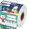 Holiday Greeting Card Embellishments Christmas Sticker Labels for Gift Wrapping, Self-Adhesive Tags with Blank Self Adhesive Stickers Writing