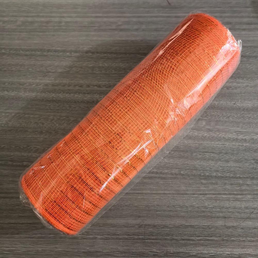 High Quality PP Christmas Decorative Ribbon 18 Colors Handmade Christmas Mesh Roll DIY Decoration Halloween Ribbon Christmas