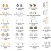 Alloy Accessories Jewelry Findings Set Jewelry Making Tools Copper Wire OpenJump Rings Earring Hook Jewelry Making Supplies Kit