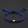 Fashion Adjustable Heart Bracelet - Handmade Red Rope, for Couples Casual Decoration