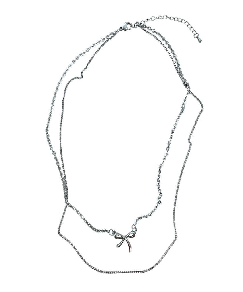Sk8Er Rock Ribbon Layered Surgical Steel Necklace