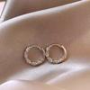 New Style, Niche and Unique Earrings. Women's High-end Earrings with Elegant Loops and Simple Rings.