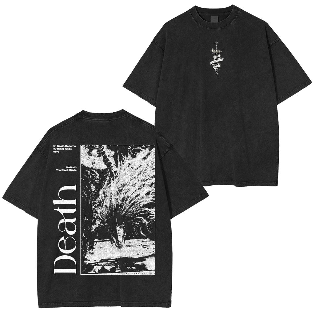 Dark Souls Chosen Undead Graphic T-Shirt Washed Oversized Men Women Summer New Tee Retro Washed Cotton Loose Casual Top Female Male Clothing