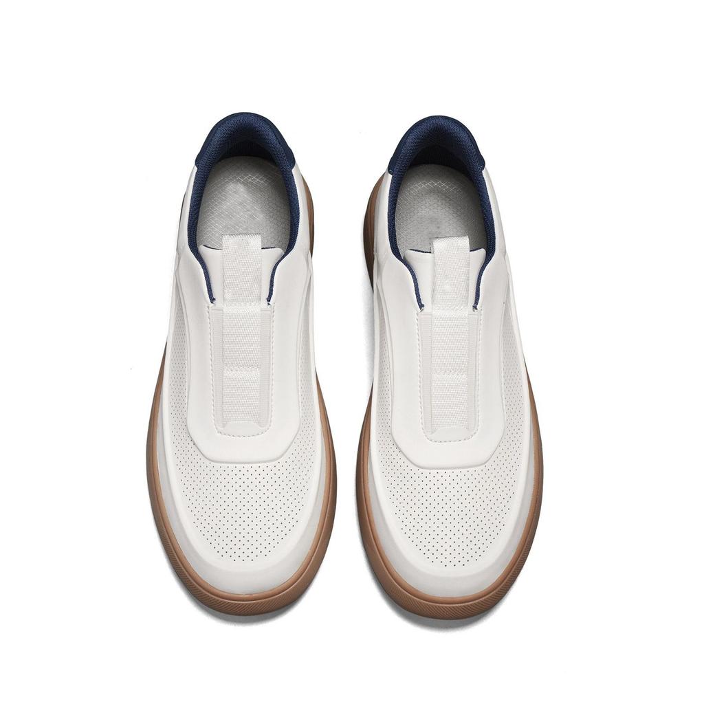 Boys cowhide white board shoes men's shoes hollow breathable European station men's shoes platform men's casual shoes