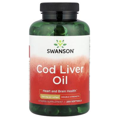 Cod Liver Oil, Double Strength, 250 Softgels