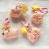 3D Pink Pig Keychain Pendant Cute Cartoon Resin Charm Key Rings Personalized Hangings Keychain for Girls and Students