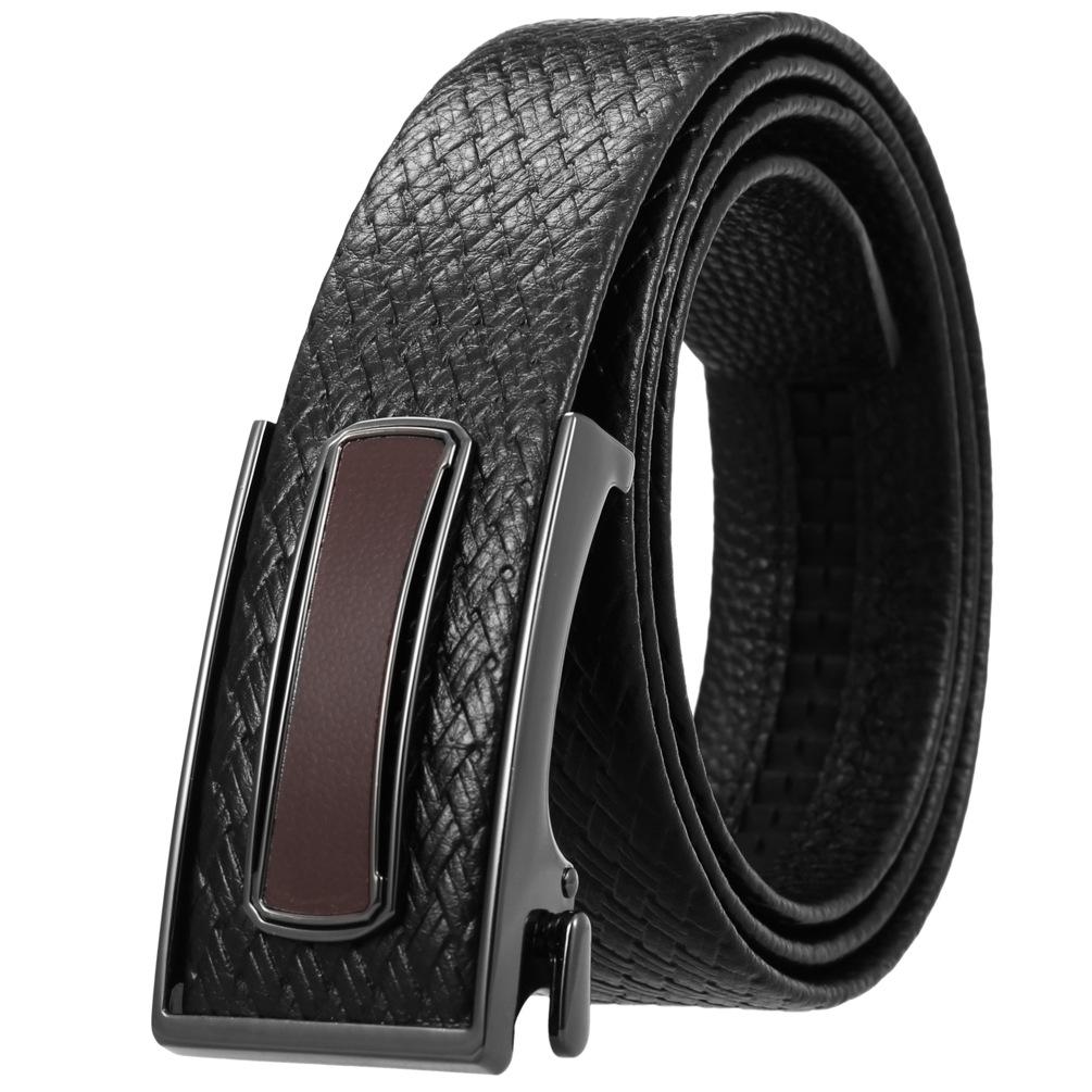 Ceinture tendance en cuir de vachette pleine fleur, boucle intérieure ceinture homme Ly36-23018-5