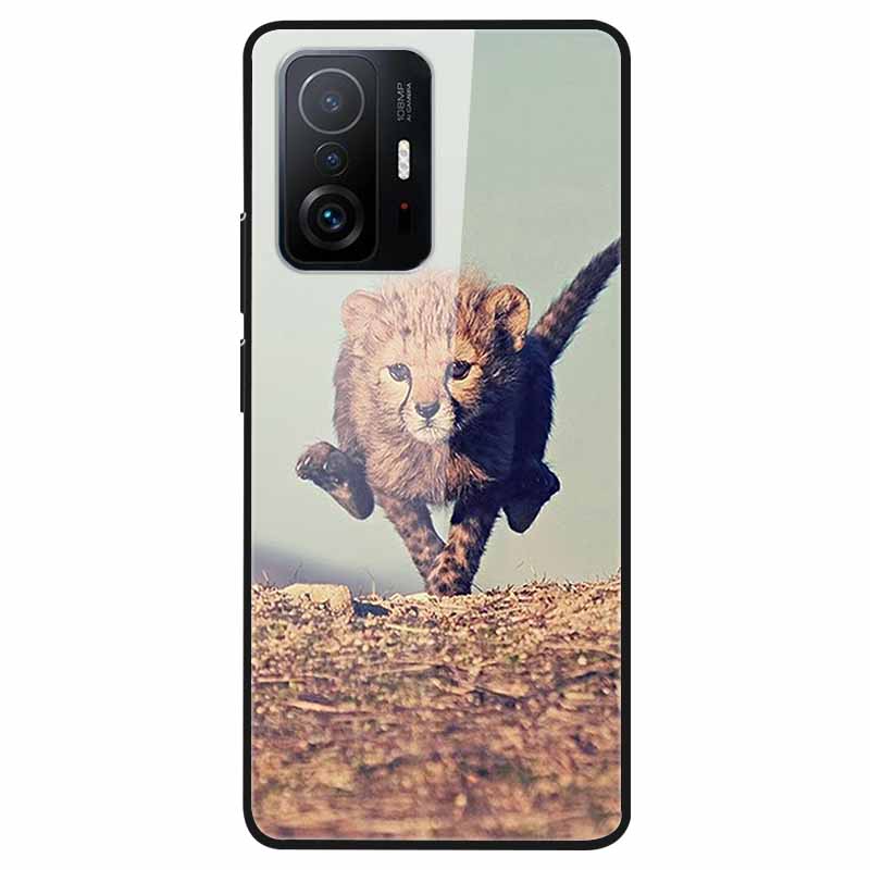 For Xiaomi 11T Tempered Glass Case Soft Bumper Hard Funda For Xiaomi mi 11T Pro Phone Case 11 T 11T Pro 11TPro Back Cover Shells