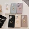 Spiegel Karten Solt Leder Geldbörse Tasche Ringhalter Hülle Für Samsung Galaxy S24 Ultra S23 Plus S22 S21 A34 A35 A55 A15 A24 Abdeckung