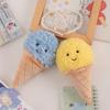 Cartoon Creative Dopamine Cone Ice Cream Plush Doll Pendant Doll Bag Hanging Ice Cream Keychain