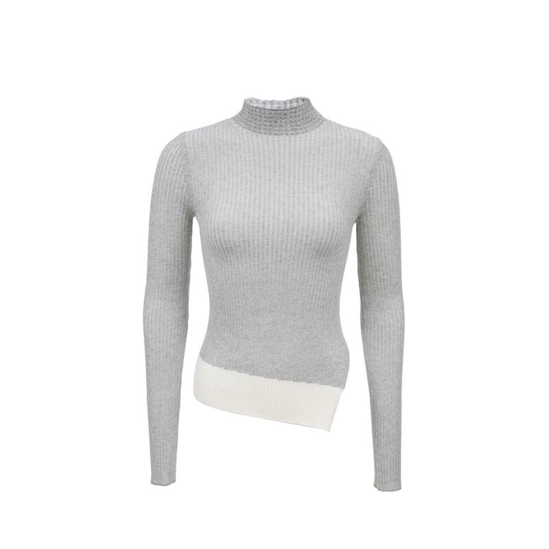 VEROMODA Women's 2025 A/W Slim-Fit Wool Blend High-Neck Knit Sweater