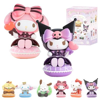 TOP TOY Postacie Sanrio Seria Słodyczy Gachapon Pudełko Niespodzianka Figurka Miękki Winyl PVC Zabawka Premium Prezent Urodzinowy Cinnamoroll dla Kolekcjonerów Postaci