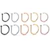 Fake Nose Ring Hoop Lip Labret Ring for Women Non Pierce Hoop Nose Ring Septum Hoop Ring Tragus Rook Ring Non Piercing Jewelry